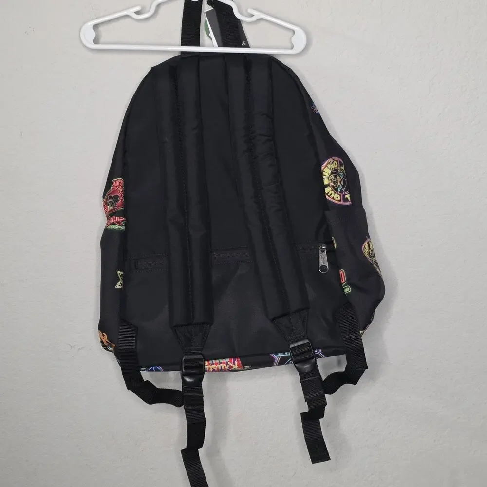 Eastpak Simpsons Backpack Padded Pak'r Neon Sign Patches Black School Bag NWT